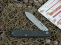 lionSteel Slim Roundhead Spear Jack Diamond Carbon Fiber Handles M390 Steel CKS0111CFD image 0