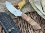 Arno Bernard Knives Springbok Grazer Maple Burl Wood Handles N690 steel image 1