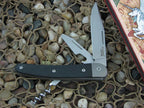 lionSteel Cutlery 3 Blade Jack Titanium Bolsters Black G10 Handles M390 Steel JK3GBK image 0