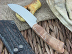 Arno Bernard Knives Springbok Grazer Maple Burl Wood Handles N690 steel image 3