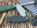 Viper Cutlery Kyomi Clip Flipper Carbon Fiber handles N690 steel Stonewashed 5934FC image 0