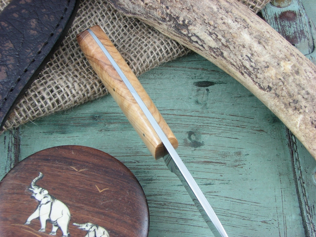 Arno Bernard Knives Wolverine Scavenger Wild Olive Wood handles N690 steel 4615 image 2