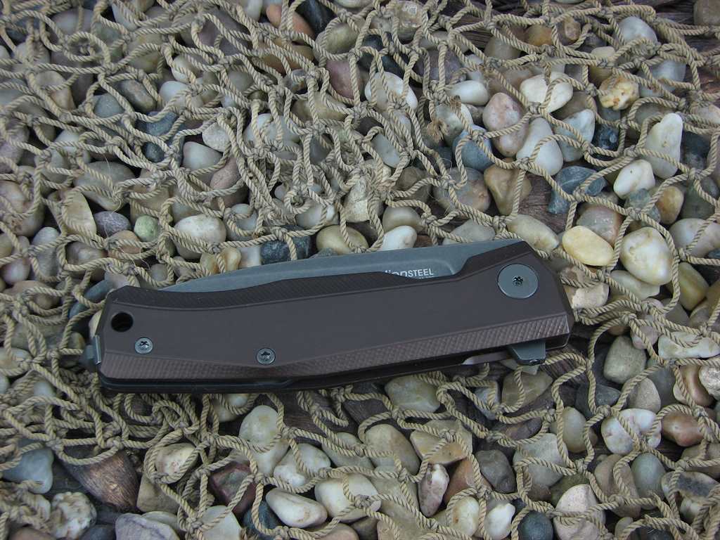 lionSteel Cutlery MYTO Framelock Earth Brown Aluminum Handles M390 Steel MT01AEB image 2