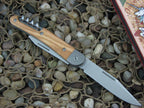 lionSteel Cutlery 3 Blade Jack Titanium Bolsters Olive Wood Handles M390 Steel JK3UL image 1
