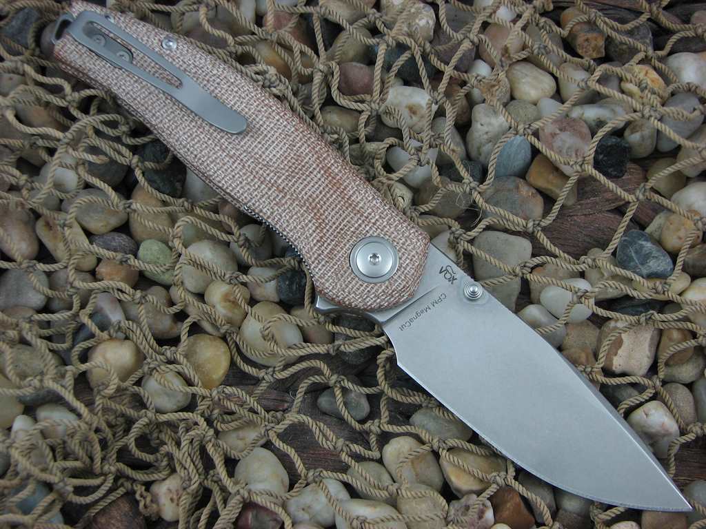 Viper Cutlery Vale Natural Canvas Micarta handles Magnacut blade steel V6006CN image 1