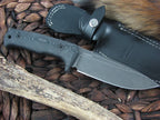 Lion Steel T5 Milled Black Micarta handles Niolox steel T5BMI image 1