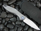 MKM Burnley Mercury Cutlery Fara M390 Clip blade Titanium handles MKMY01T image 1
