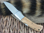 Maserin Cutlery Hunter 1 blade Olive Wood handles 440C steel Satin finish 760-OL image 1