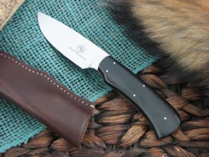 Arno Bernard Knives Nyala Grazer Ebony Wood handles N690 steel 3107