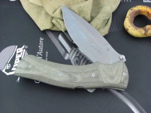 Viper Knives Start Hunter OD Green Canvas Micarta handles D2 steel Stonewashed 5850CV