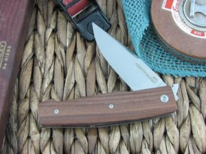 Viper Knives Keeper Clip Pau Santo Wood handles N690 steel Satin 5870CB