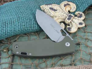 Viper Cutlery Kyomi Clip Flipper Green G10 handles N690 steel Stonewashed 5934GG