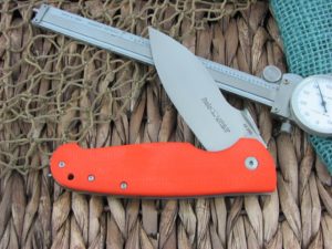 Viper Cutlery Italo Framelock Spear Flipper Orange G10 handles M390 steel Satin 5944GO