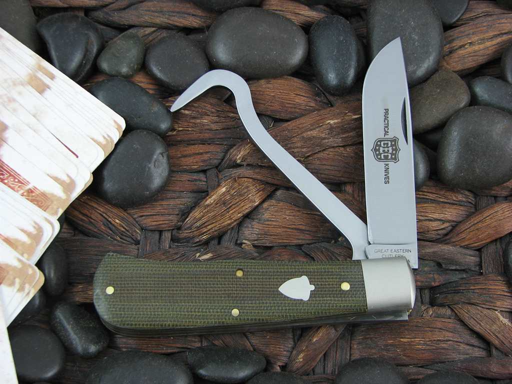 Great Eastern Cutlery #K43SS Practical Knives Steak Knife Rustic Mus - C.  Risner Cutlery LLC