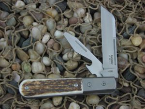 lionSteel Barlow with Titanium Bolsters Stag handles CK0125ST